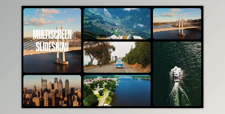 Download Multiscreen Slideshow | Split Screen Gallery (Videohive 50715626) - AE Project