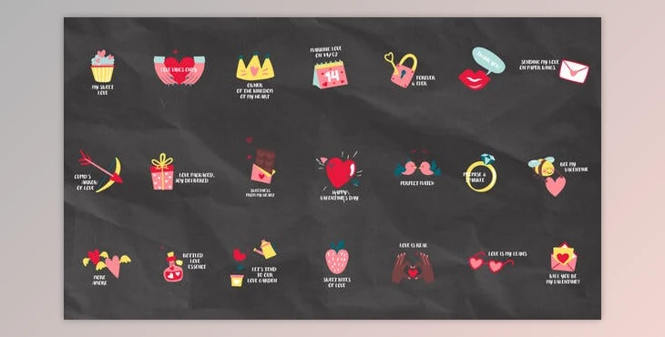 Download Romantic Valentine''s Day Low Thirds (Videohive 50429408) - AE Project