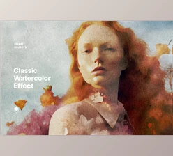 Download Classic Watercolor Photo Effect - 92034629