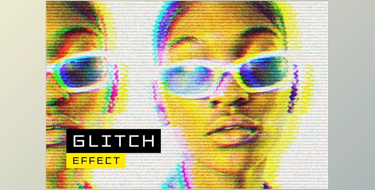 Download 70s TV Glitch Photo Effect - 92031857