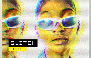 Download 70s TV Glitch Photo <span class='badge badge-warning'>Effect</span> - 92031857