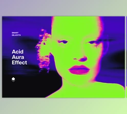 Download Acid Aura Fluorescent Photo Effect - 92031646