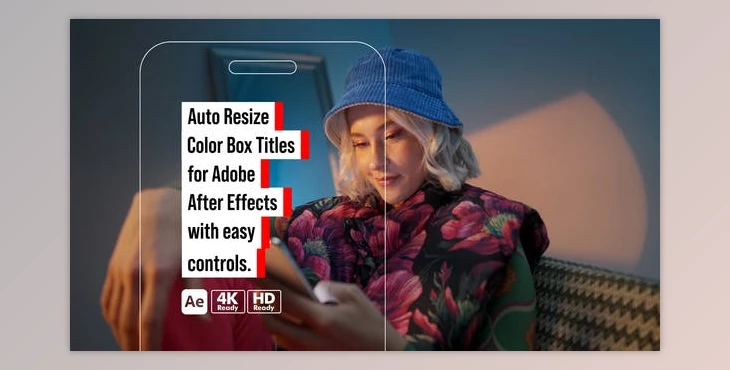 Download Auto Resize Color Box Titles (Videohive 50744444) - AE Project