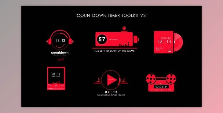 Download Countdown Timer Toolkit V31 (Videohive 50736615) - AE Project