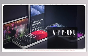 Download Application Promo – Mobile <span class='badge badge-warning'>Phones</span> Mockup (Videohive 50751006) - AE Project