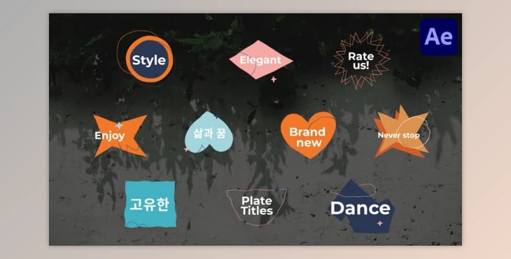Download Plate Titles for After Effects (Videohive 50726413) - AE Project