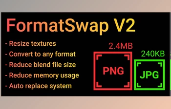 Download <span class='badge badge-warning'>Blender</span> Market - FormatSwap v2.0.2 - Texture Converter