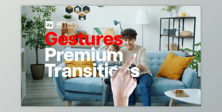 Download Premium Transitions Gestures (Videohive 50787536) - AE Project