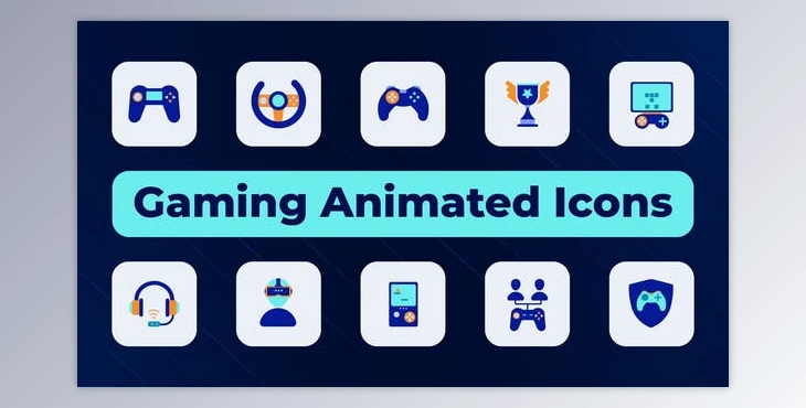 Download Gaming Animated Icons (Videohive 50794576) - AE Project