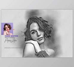 Download Hand Sketch Photoshop Action - 92060784