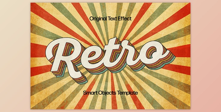Download Retro Worn Text Effect - 92034645