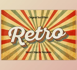 Download Retro Worn Text Effect - 92034645