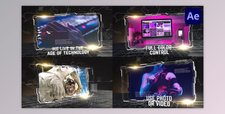 Download High Tech Slides | After Effects (Videohive 50804493) - AE Project
