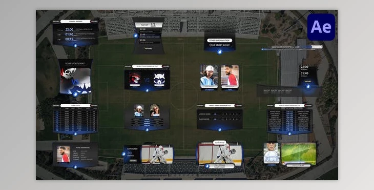Download Sport Tables and Elements for After Effects (Videohive 50804520) - AE Project
