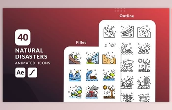 Download Natural Disaster <span class='badge badge-warning'>Animated</span> <span class='badge badge-warning'>Icons</span> | After Effects (<span class='badge badge-warning'>Videohive</span> 50786860) - AE <span class='badge badge-warning'>Project</span>