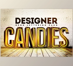 Download 49 Incredible 3D Neon Lettering Renders Pack