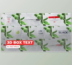 Download 3D BOX TEXT (Videohive 50830260) - AE Project