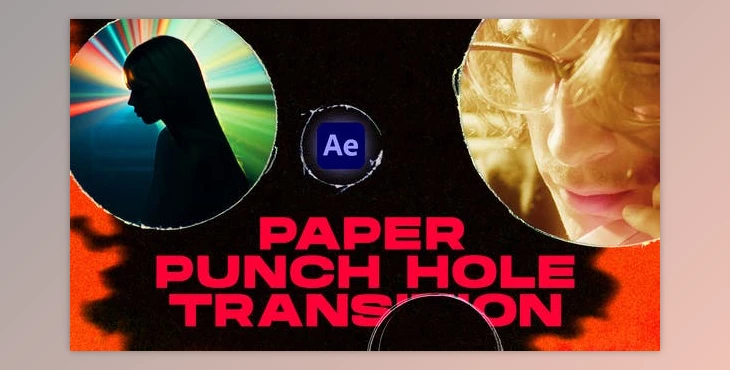 Download Paper Punch Hole Transitions | After Effects (Videohive 50824641) - AE Project