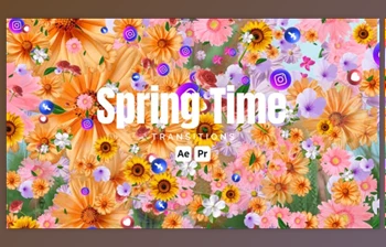 Download <span class='badge badge-warning'>Spring</span> Time Transitions (Videohive 50823501) - AE Project