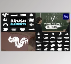 Download Hand Made Brush Elements | After Effects (Videohive 50804427) - AE Project