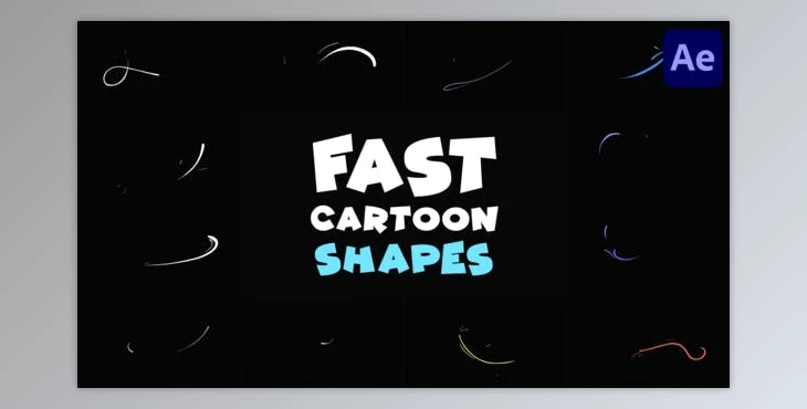 Download Fast Cartoon Shapes | After Effects (Videohive 50786697) - AE Project