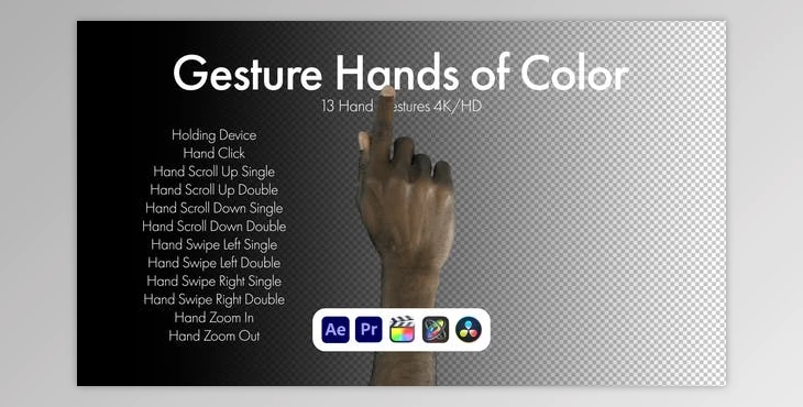 Download Gestures Hands of Color (Videohive 50810049) - AE Project