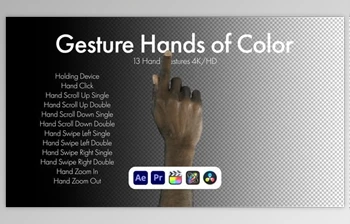Download Gestures Hands of <span class='badge badge-warning'>Color</span> (Videohive 50810049) - AE Project