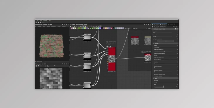 Download Ghibli/Stylized Brick Texture – Study in Substance Designer