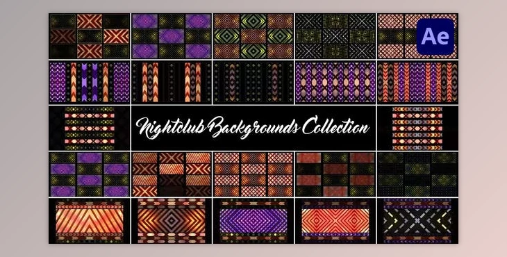 Download Nightclub Backgrounds Collection for After Effects (Videohive 50853637) - AE Project