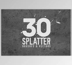 Download 30 Splatter Brushes
