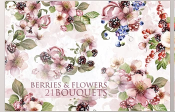 Download Berries & <span class='badge badge-warning'>Flowers</span> 21 BOUQUETS