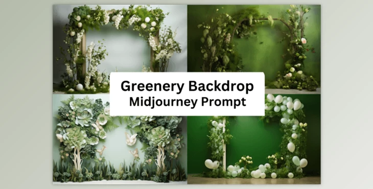 Download Ai Prompt for Greenery Backdrop