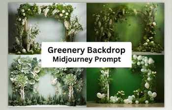 Download Ai Prompt for Greenery Backdrop