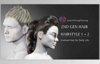 Download Reallusion – 2nd Generation Hair – HAIRSTYLE 1&<span class='badge badge-warning'>2</span>