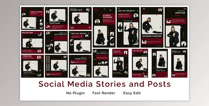 Download Social Media Stories and Posts (Videohive 50834406) - AE Project