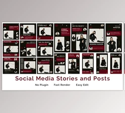 Download Social Media Stories and Posts (Videohive 50834406) - AE Project
