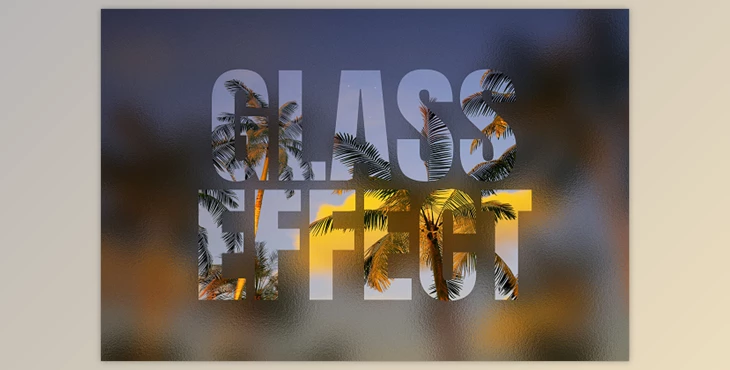 Download Glass Cut Out Text Effect - 92058544