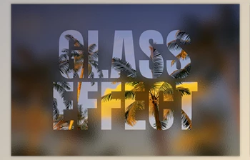 Download Glass Cut Out Text <span class='badge badge-warning'>Effect</span> - 92058544