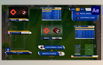 Download Soccer Lower Thirds | <span class='badge badge-warning'>After</span> <span class='badge badge-warning'>Effects</span> (Videohive 50853763) - AE Project