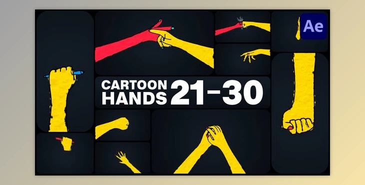 Download Cartoon Hands for After Effects (Videohive 50874301) - AE Project