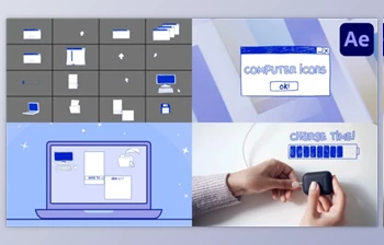 Download Computer <span class='badge badge-warning'>Interface</span> Icons Hand Drawn for After Effects (Videohive 50840791) - AE Project