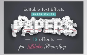 Download 12 Paper Raster Text <span class='badge badge-warning'>Effects</span> - 42209415