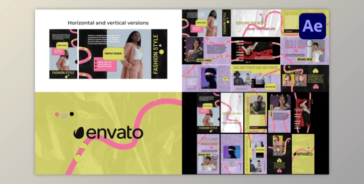 Download Colorful Stylish Slides for After Effects (Videohive 50806903) - AE Project