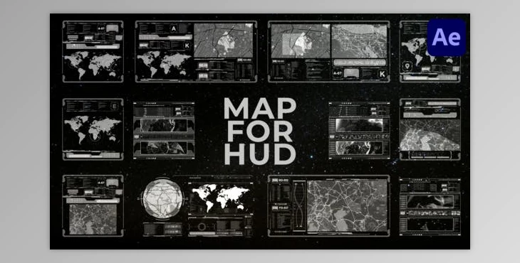 Download Map For HUD for After Effects (Videohive 50808766) - AE Project