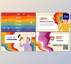 Download LGBTQ Typography for After Effects (Videohive 50823488) - AE Project