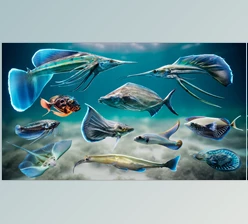 Download Unreal Engine - Alien Fish for School System - Scifi Fantasy Creatures
