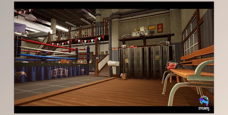 Download Unreal Engine - Stylized Boxing Club (Stylized, Boxing, Stylized)