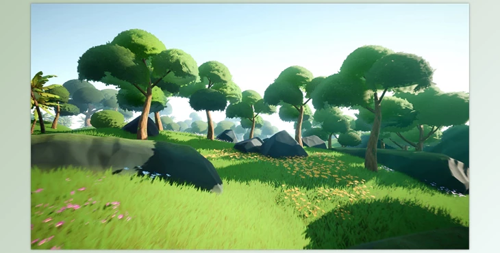 Download Unreal Engine - LUSH: Stylized Environment Set v5.3
