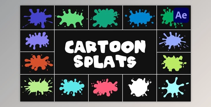 Download Cartoon Splats for After Effects (Videohive 50940925) - AE Project
