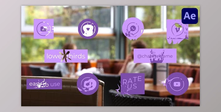 Download Social Media Lower Thirds Hand-Drawn for After Effects (Videohive 50948060) - AE Project